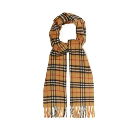 Burberry Vintage Check Brushed-Cashmere Scarf - Picture 13 of 14